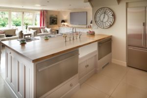 Kitchen and living room open plan