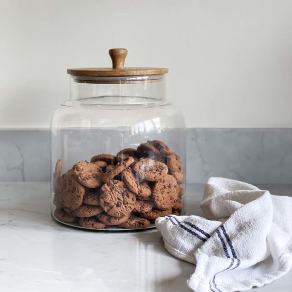 cookies in a glass jar