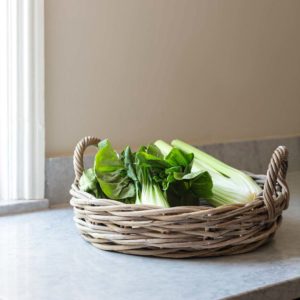 large basket for kitchen vegetables
