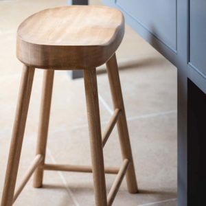 handmade oak stool Hill Farm Furniture